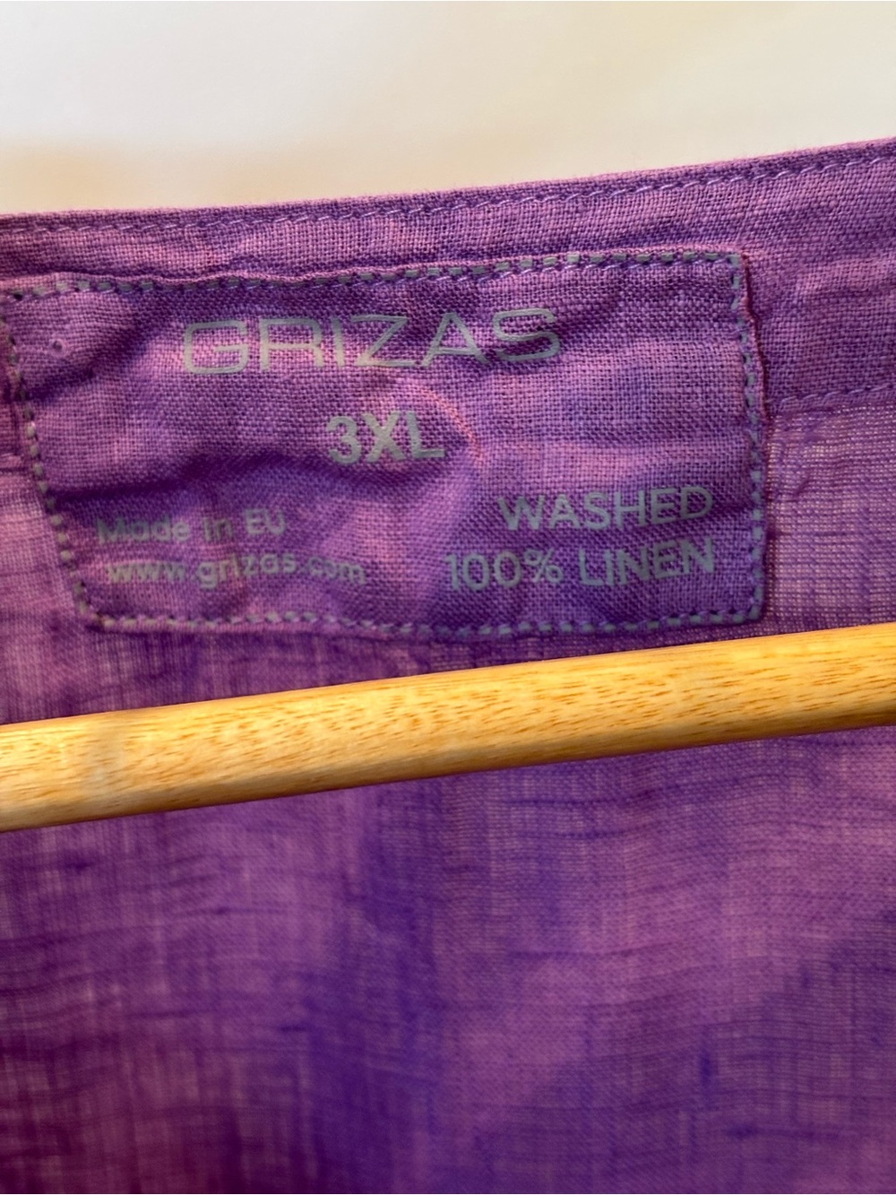 Grizas 100% Linen long tank top in a gorgeous lavender color size 3XL! - Picture 4 of 5